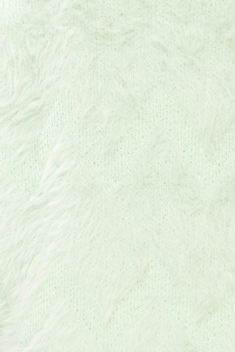 Urtu Mint | Fuzzy Herringbone Sweater