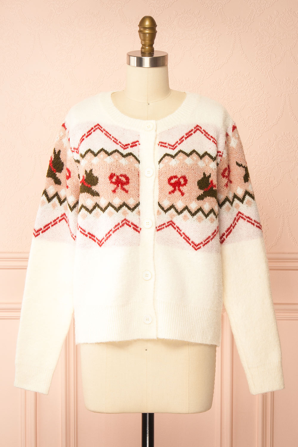 Vaelienne | Fuzzy Christmas Cardigan