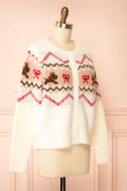 Vaelienne | Fuzzy Christmas Cardigan