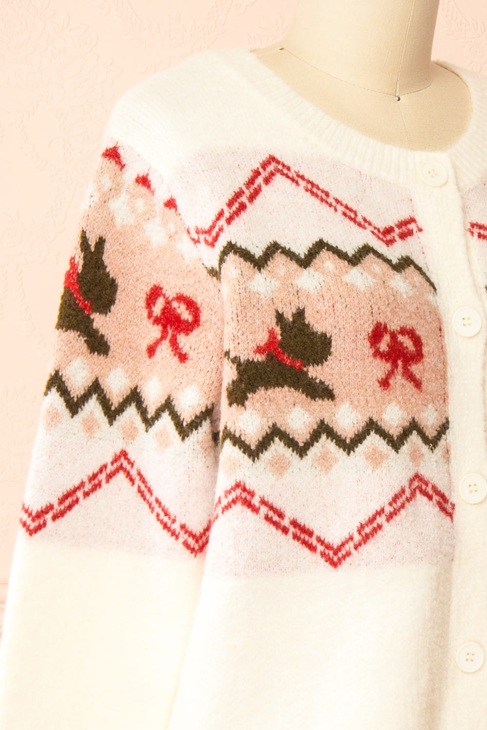 Vaelienne | Fuzzy Christmas Cardigan