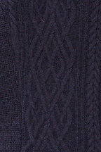 Waterbury | Sparkling Navy Turtleneck Sweater