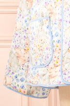 Wittie Floral | Quilted Pastel Floral Jacket