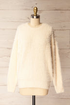 Yanam | Fuzzy Ivory Sweater