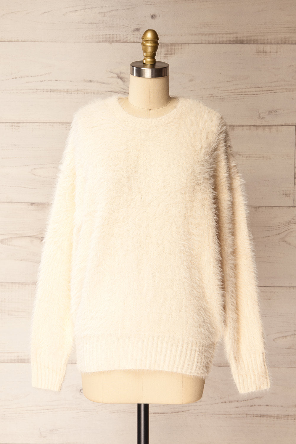 Yanam | Fuzzy Ivory Sweater