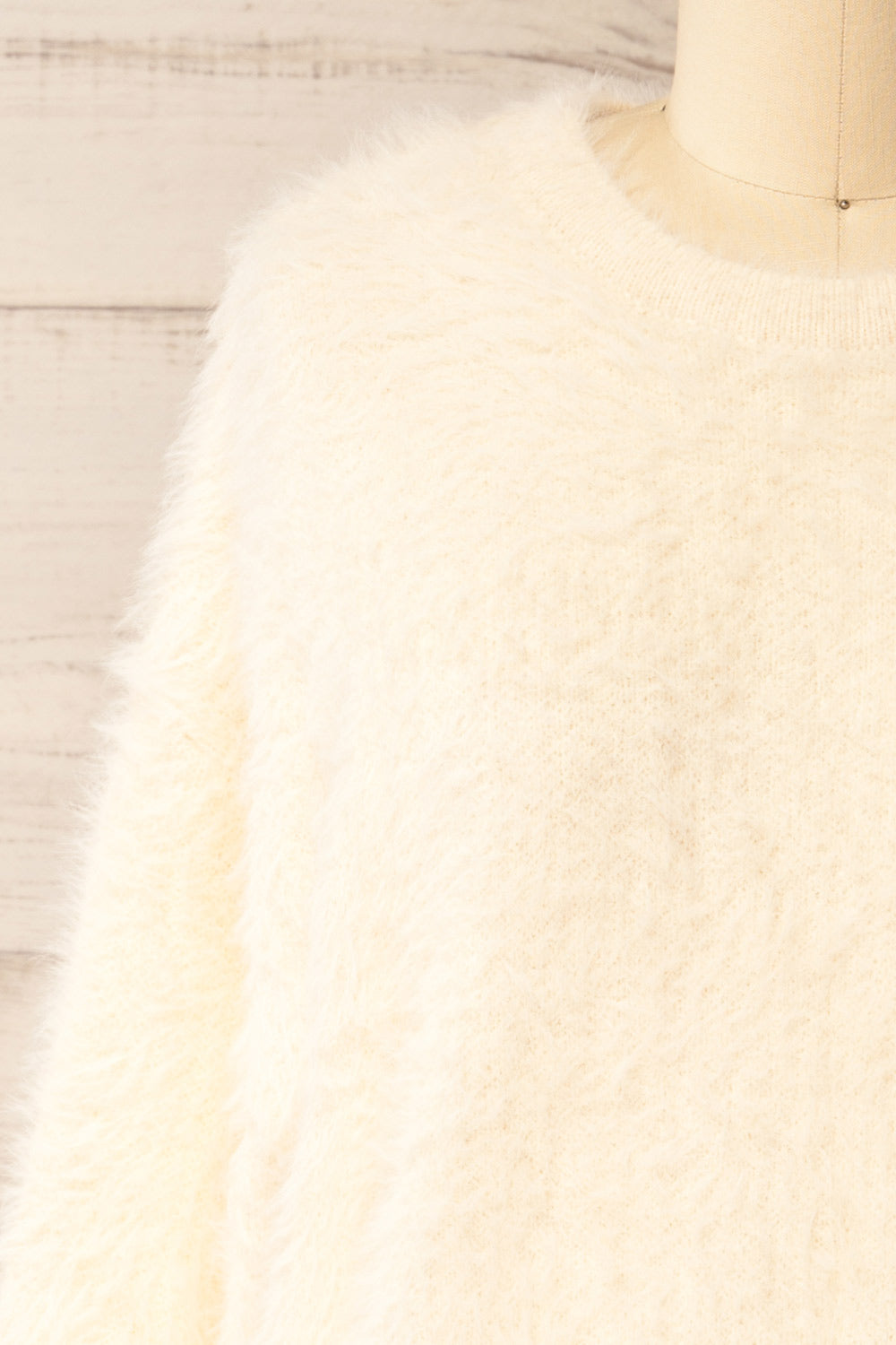 Yanam | Fuzzy Ivory Sweater