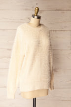 Yanam | Fuzzy Ivory Sweater