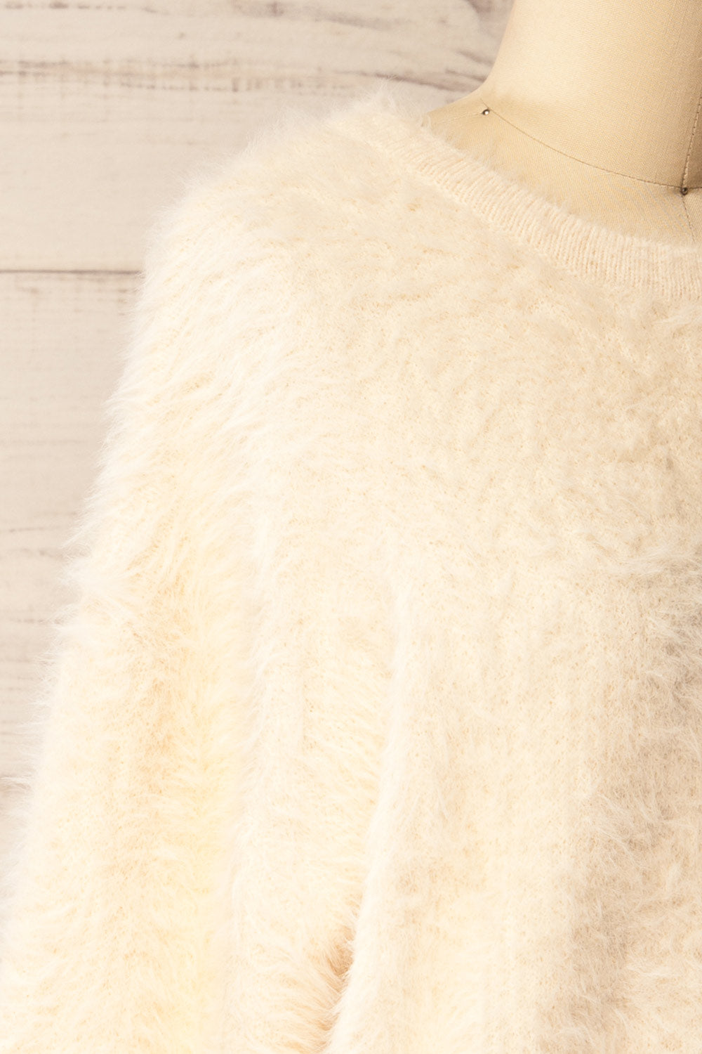 Yanam | Fuzzy Ivory Sweater
