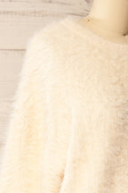 Yanam | Fuzzy Ivory Sweater
