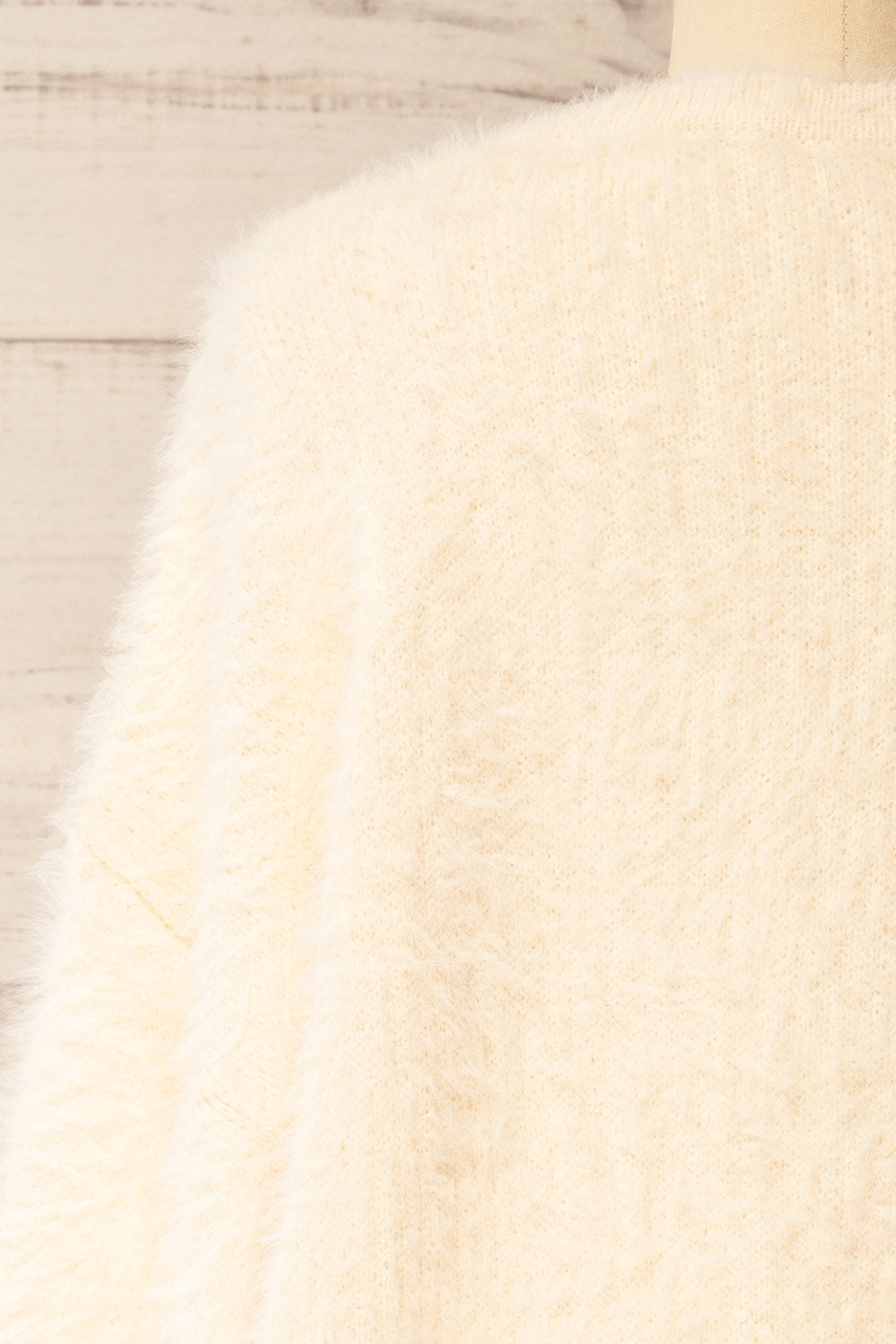 Yanam | Fuzzy Ivory Sweater