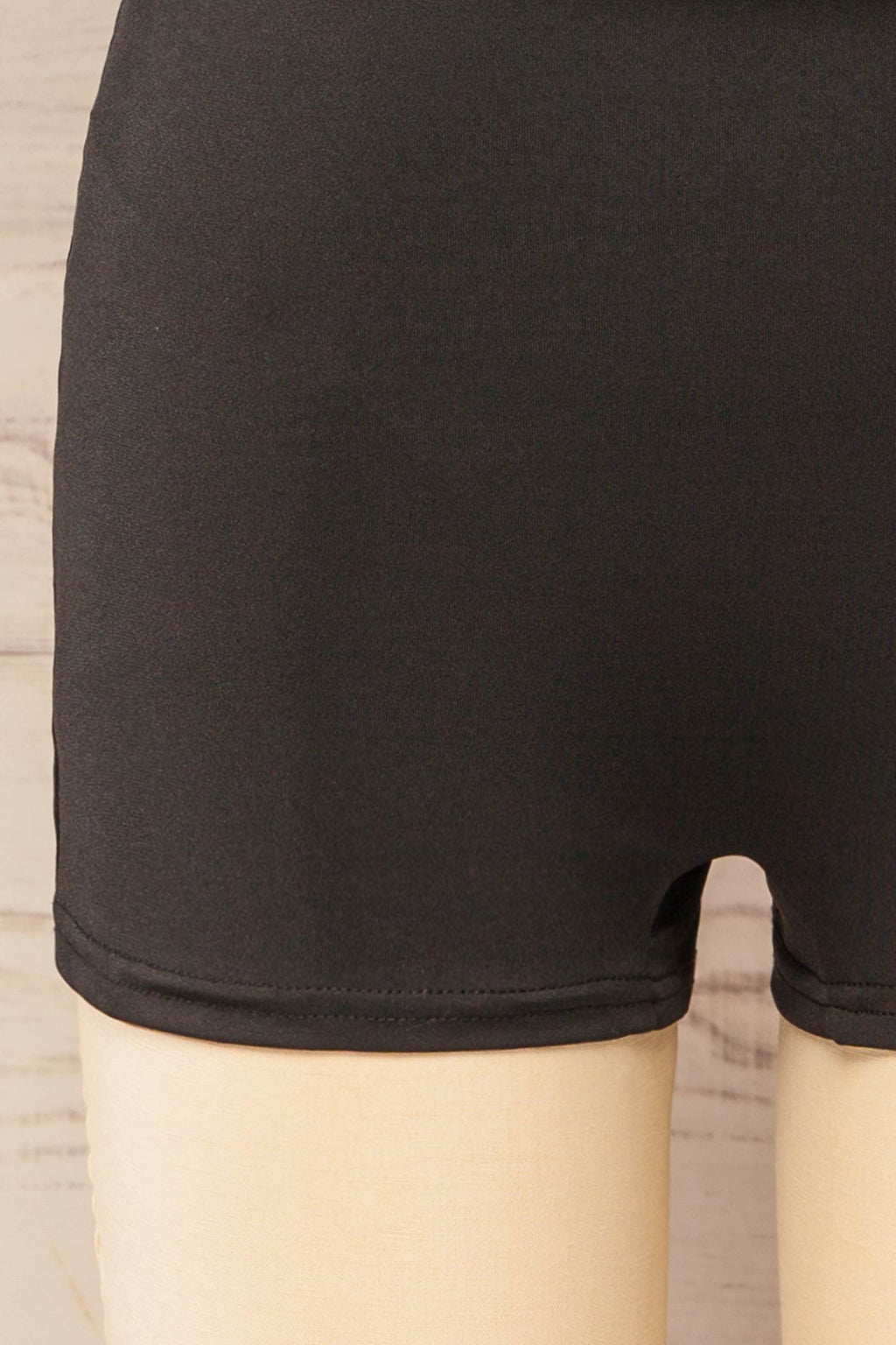 Yelizovo | Black Short Dress with Built-In Shorts